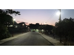 LED Solar Street Light Installation