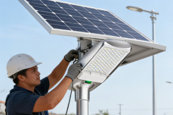 Solar Street light Installation